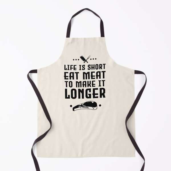 Item preview, Life is short eat meat to make it longer designed and sold by PurrfectCorner.