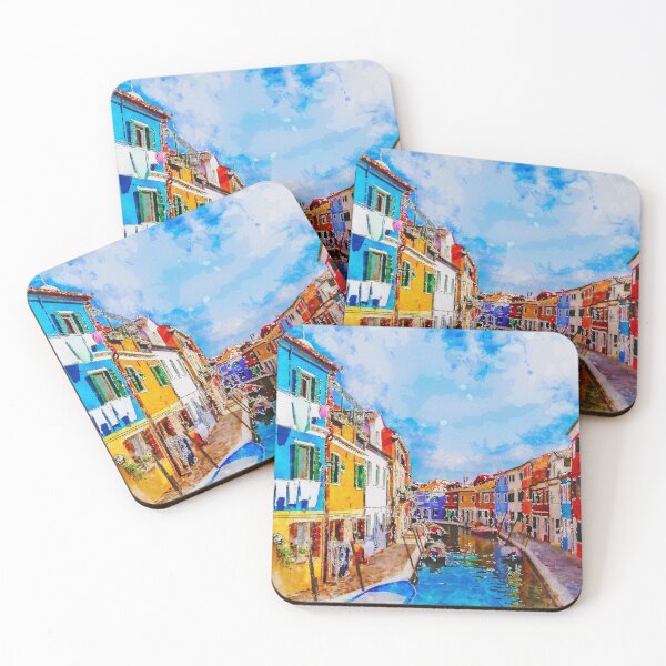 Item preview, Colorful houses on Burano, island in the Venetian Lagoon. Italy. designed and sold by Newlander90.