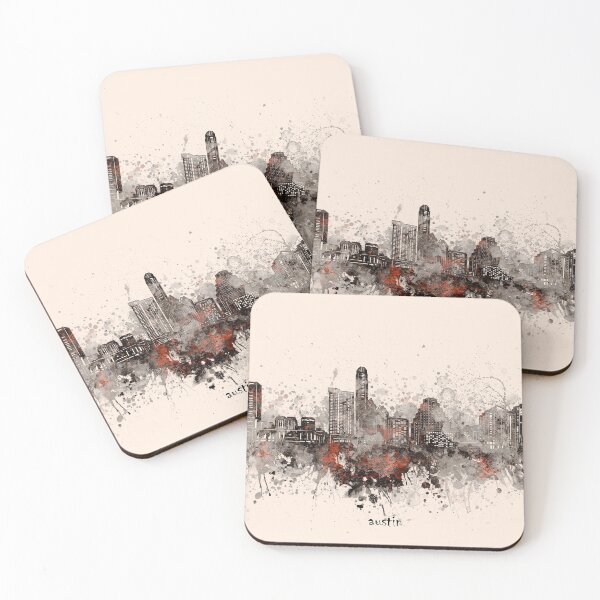 Item preview, austin skyline designed and sold by BekimART2.