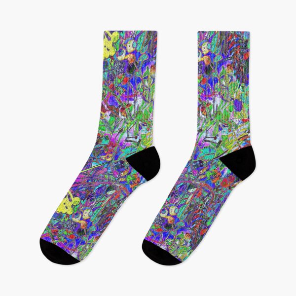Item preview, vibrant abstract floral designed and sold by yonni.