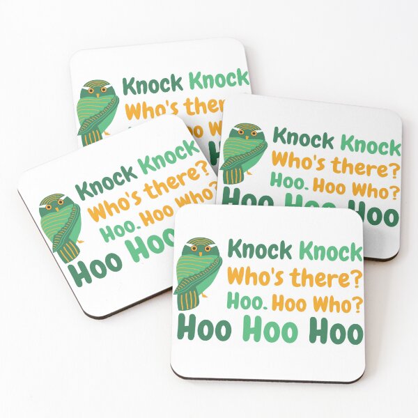 Item preview, Knock Knock Hoo's There? - Owl - Animal Puns designed and sold by ShakePoD.