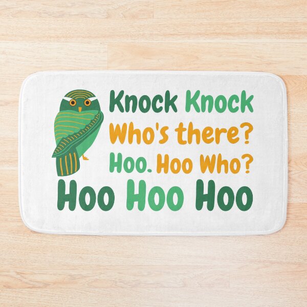 Item preview, Knock Knock Hoo's There? - Owl - Animal Puns designed and sold by ShakePoD.