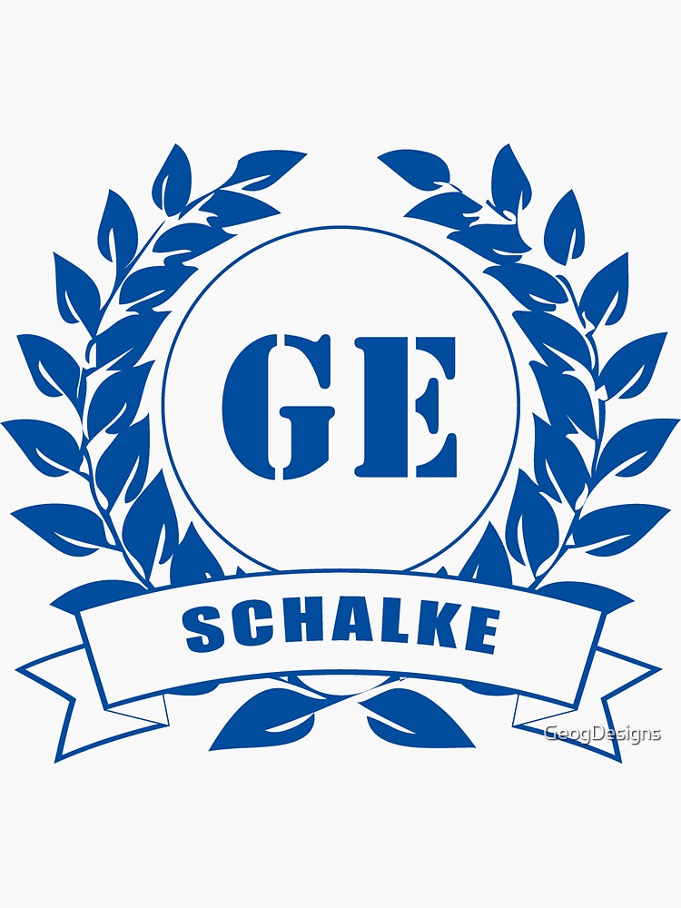 Aufkleber FC Schalke 04 Blau und Weiß 
