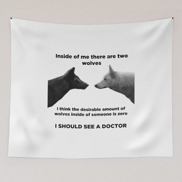 Item preview, Inside of you there are two wolves  designed and sold by UncleApo.