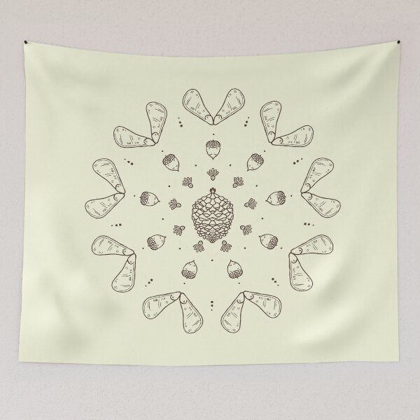Item preview, Pinecone Seedling Mandala designed and sold by maeeflows.
