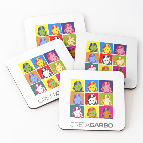 Item preview, Greta Garbo pop-art portrait poster designed and sold by CMYKStudio.