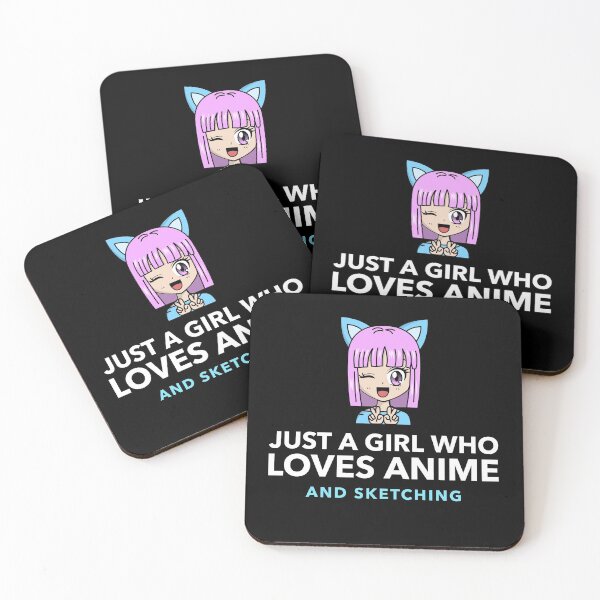 Item preview, Just A Girl Who Loves Anime And Sketching designed and sold by jacks-tees.