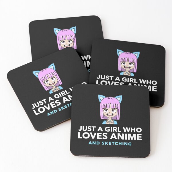 Item preview, Just A Girl Who Loves Anime And Sketching designed and sold by jacks-tees.