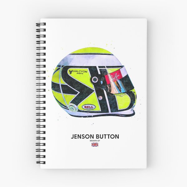 Item preview, F1 2009 Jenson Button Brawn GP Crash Helmet designed and sold by d25bev.