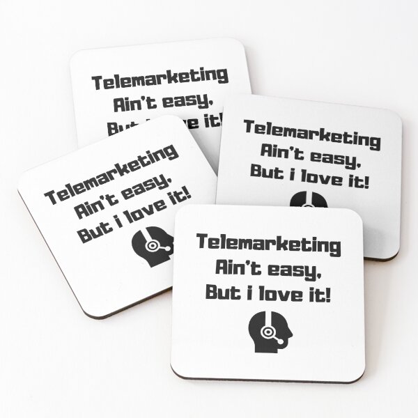 Item preview, Telemarketing ain’t easy, but I love it! - sales representative telemarketer best job headset employee nerd geeky gag gift coworker designed and sold by CJCTEES.