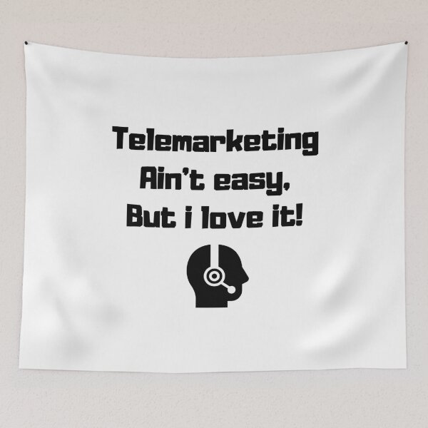 Item preview, Telemarketing ain’t easy, but I love it! - sales representative telemarketer best job headset employee nerd geeky gag gift coworker  designed and sold by CJCTEES.