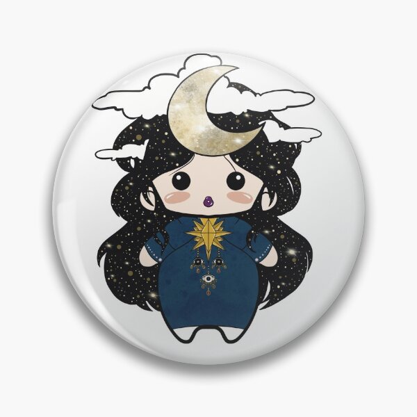 Item preview, Chibi The moon -Tarot card- designed and sold by CinziArt.