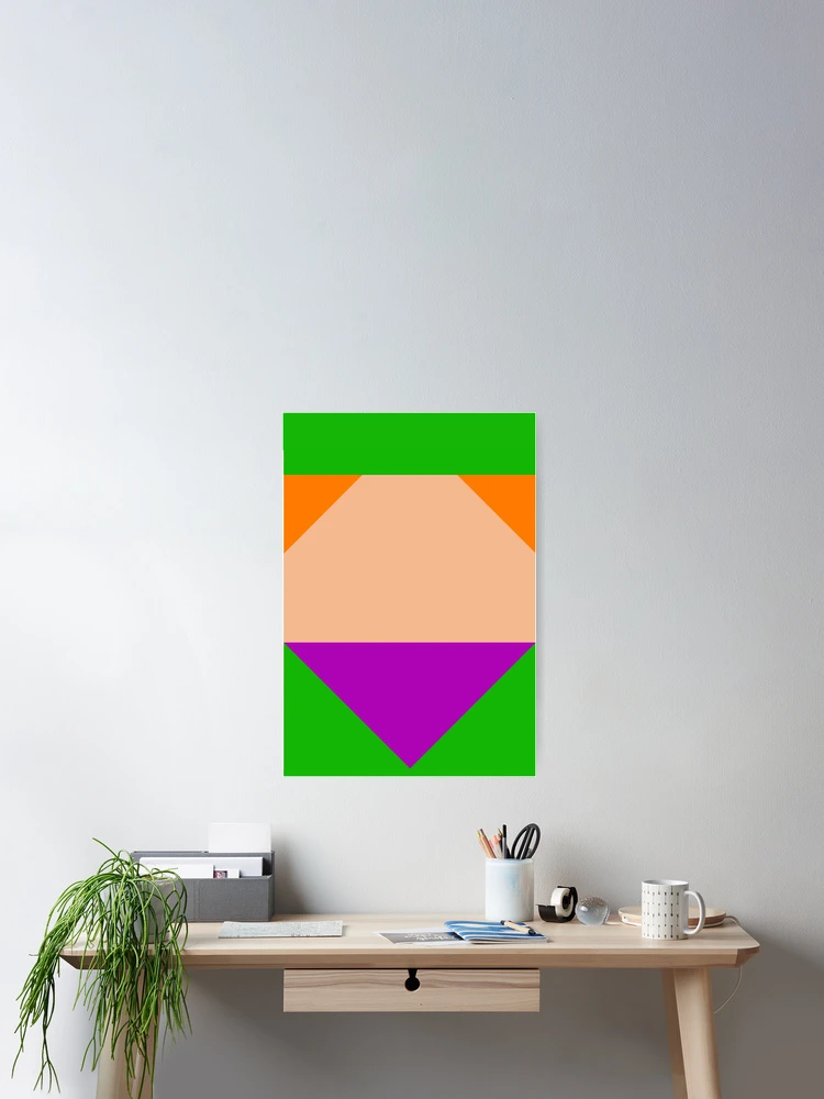 Thumbnail 2 of 3, Poster, Geometric Riddler designed and sold by Futureraven.