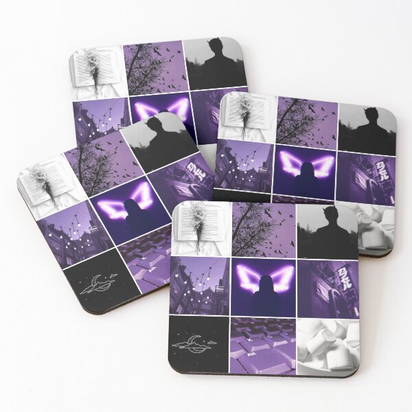 Item preview, Purple, Black and White Moodboard designed and sold by feardeargcrafts.