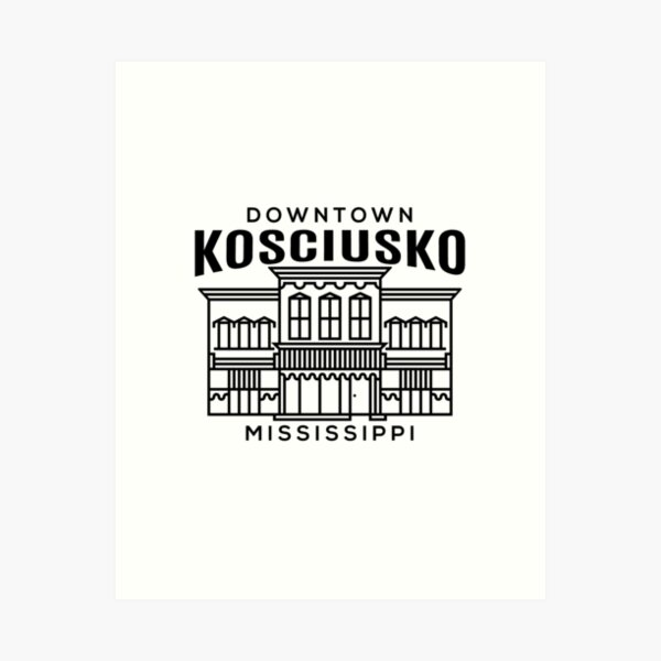 Item preview, Downtown Kosciusko MS designed and sold by HalpinDesign.