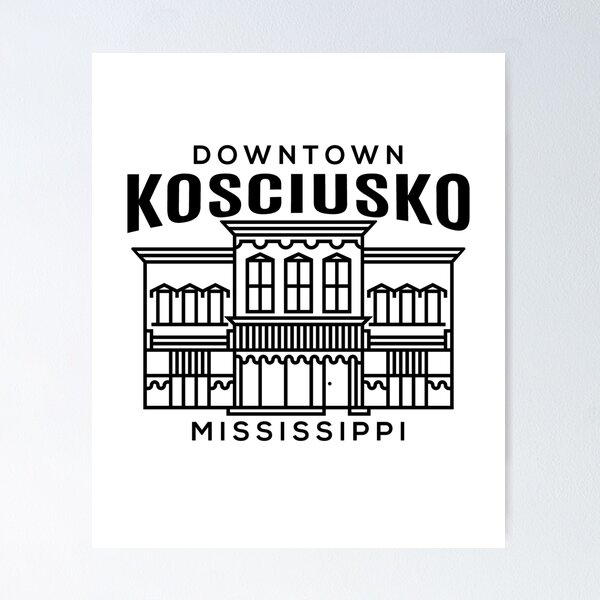 Item preview, Downtown Kosciusko MS designed and sold by HalpinDesign.