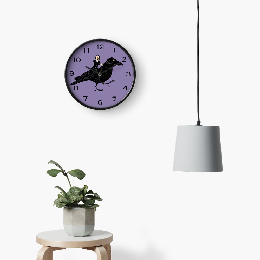 Poe and Raven Clock