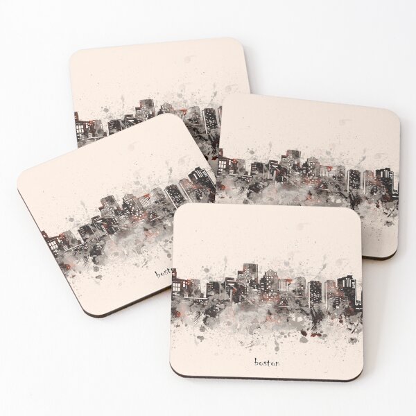 Item preview, boston skyline designed and sold by BekimART2.