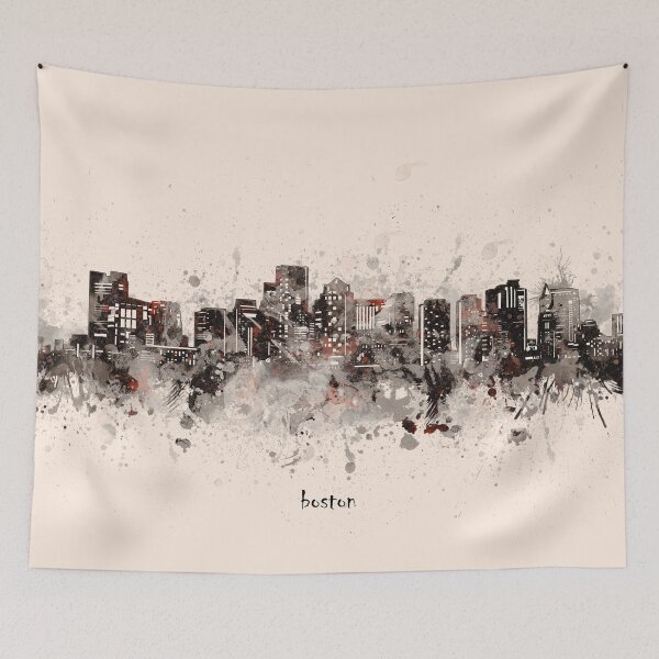 Item preview, boston skyline designed and sold by BekimART2.