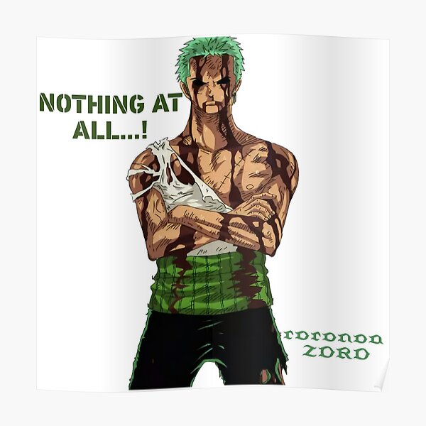 Sacrifice de Roronoa zoro, Poster