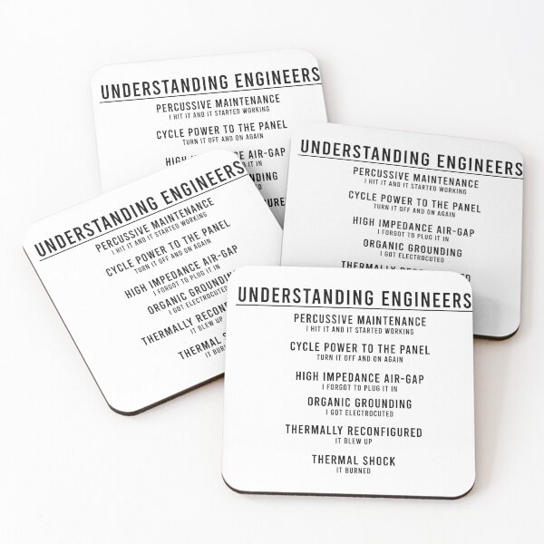 Item preview, Understanding Engineers Translator Design (Black Variant) designed and sold by HeyFellowKids.