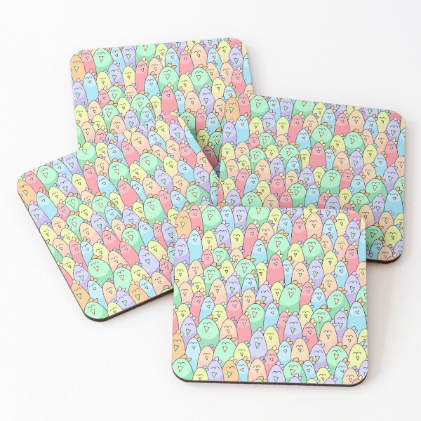 Item preview, funny multi-colored birds. pattern with birds designed and sold by unicat5.