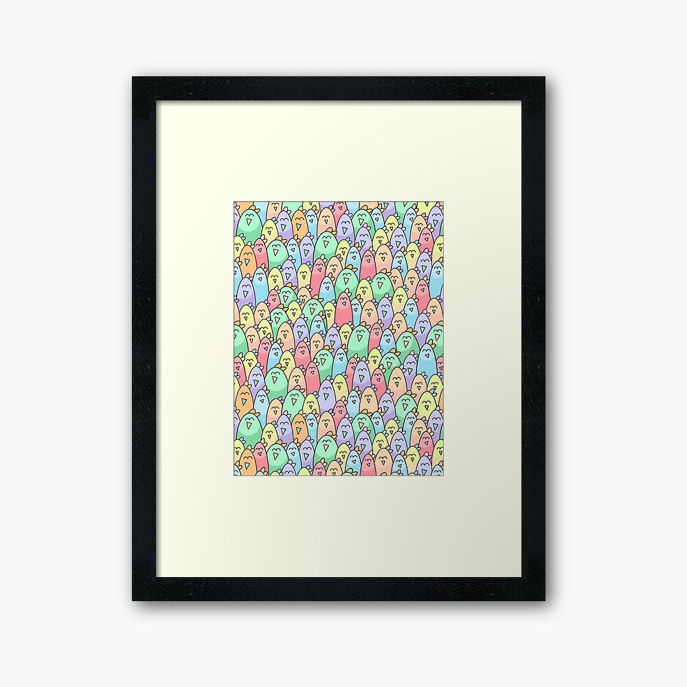 funny multi-colored birds. pattern with birds Poster for Sale by