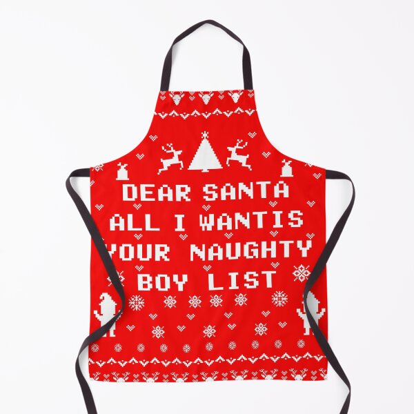 Item preview, Dear santa all i want is your naughty boy list, christmas funny sayings tee designed and sold by TANMIRET ⭐️⭐️⭐️⭐️⭐️.