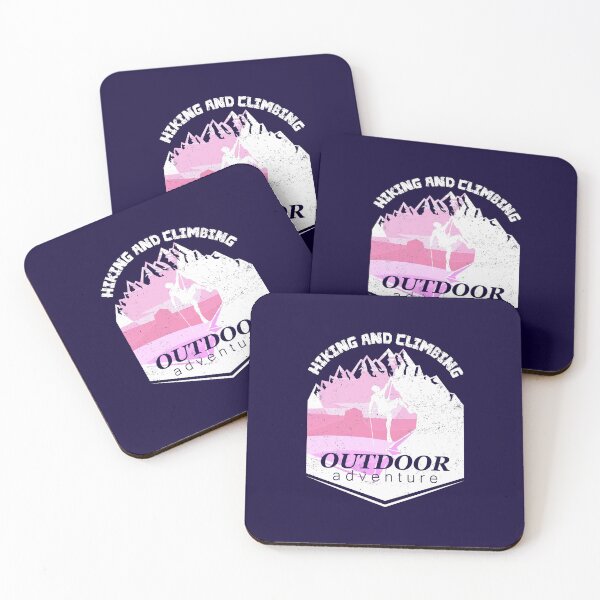 Item preview, Outdoor Camping Hiking Rock Climbing Design in Distressed Print designed and sold by trendyzcom.