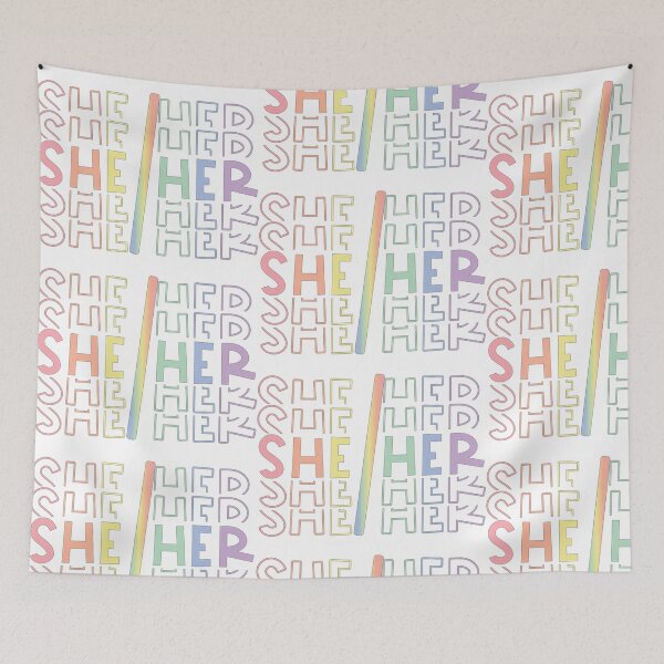 Item preview, My Pronouns: She/Her designed and sold by Lupe-and-Pono.