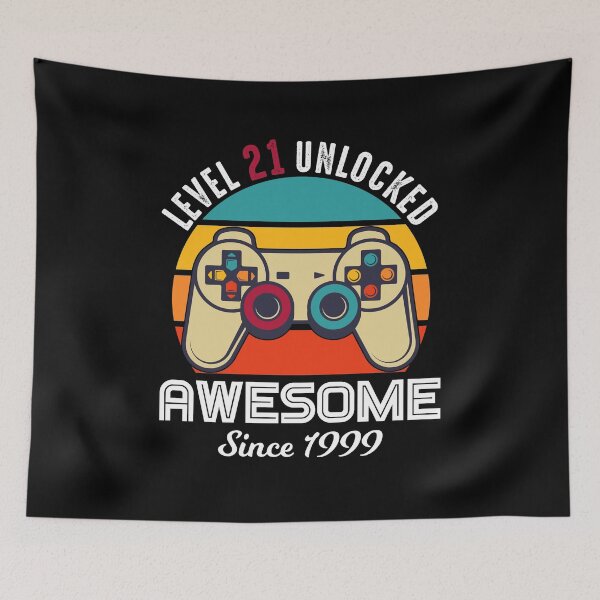 Item preview, Level 21 Unlocked Birthday Awesome Since 1999 designed and sold by RandomStuffShop.