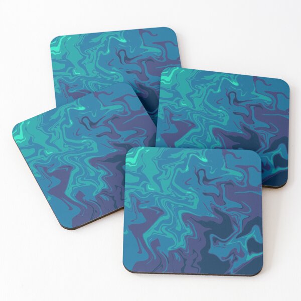 Item preview, Aurora blue marble effect  designed and sold by hollyvanassen.