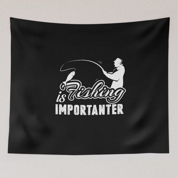 Item preview, Funny Fishing design -  Fishing Is Importanter  - Fishing Graphic Tee - Fisherman Gifts  designed and sold by HMMOUCH.