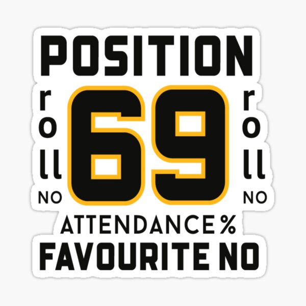 Favourite no. 69 Sticker
