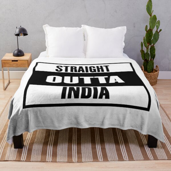 Item preview, Straight Outta India Quote Design designed and sold by AritraSur.
