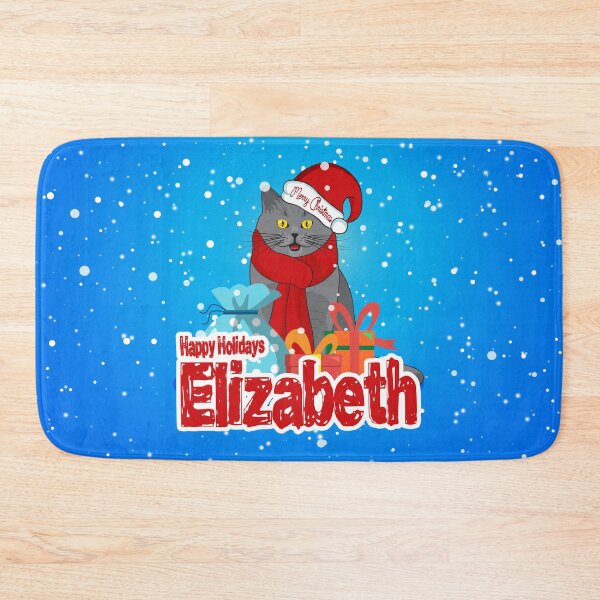 Item preview, Cat Lover Happy Holidays Christmas Design For Elizabeth designed and sold by MiloCuteCat.