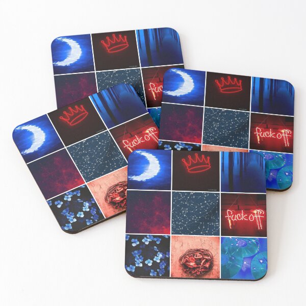 Item preview, Blue and Red Moodboard designed and sold by feardeargcrafts.