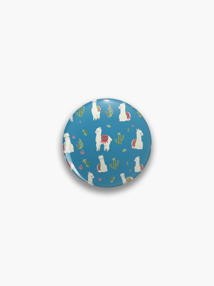 Thumbnail 1 of 3, Pin, Cute pattern for Alpaca designed and sold by Ribsa.