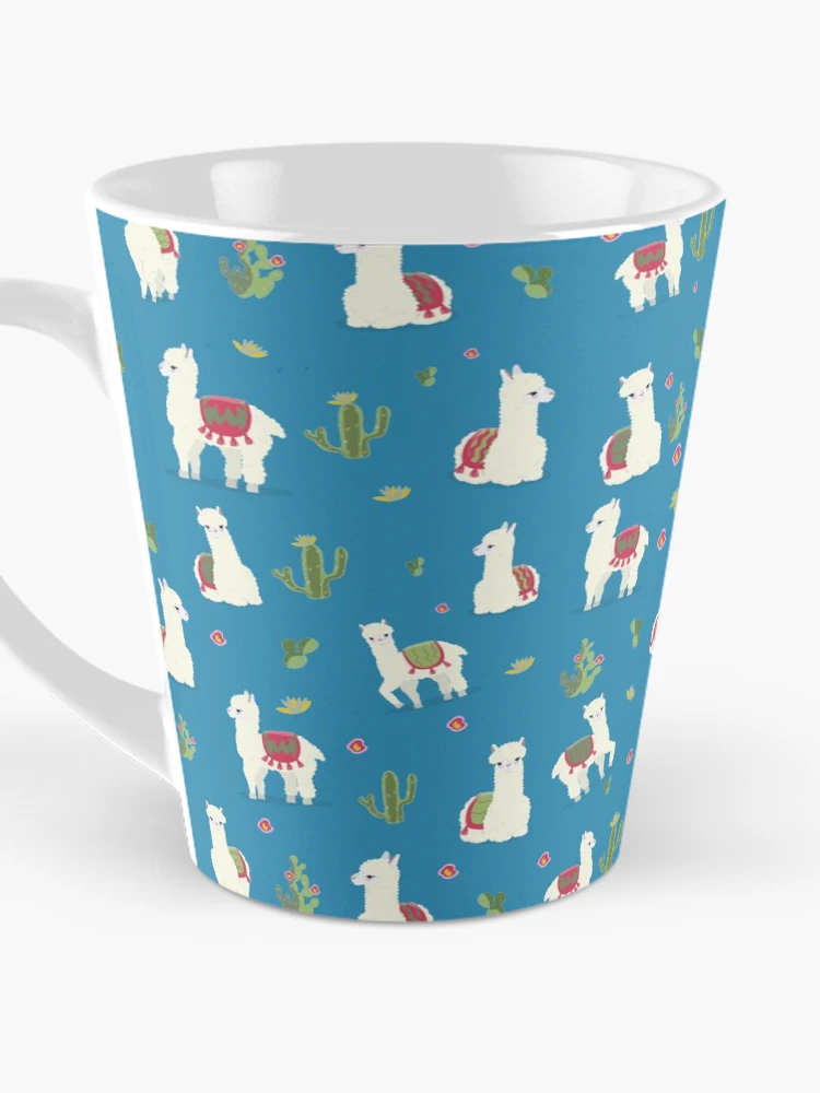 Thumbnail 3 of 4, Coffee Mug, Cute pattern for Alpaca designed and sold by Ribsa.