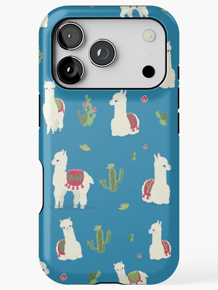 Thumbnail 1 of 4, iPhone Case, Cute pattern for Alpaca designed and sold by Ribsa.
