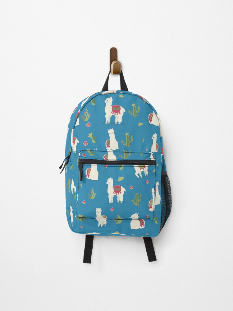 Thumbnail 1 of 3, Backpack, Cute pattern for Alpaca designed and sold by Ribsa.