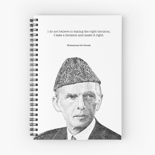 Item preview, Quaid e Azam Quote, Muhammad Ali Jinnah Illustration, Father of Nation, motivational sayings, gift designed and sold by BONBcreative.