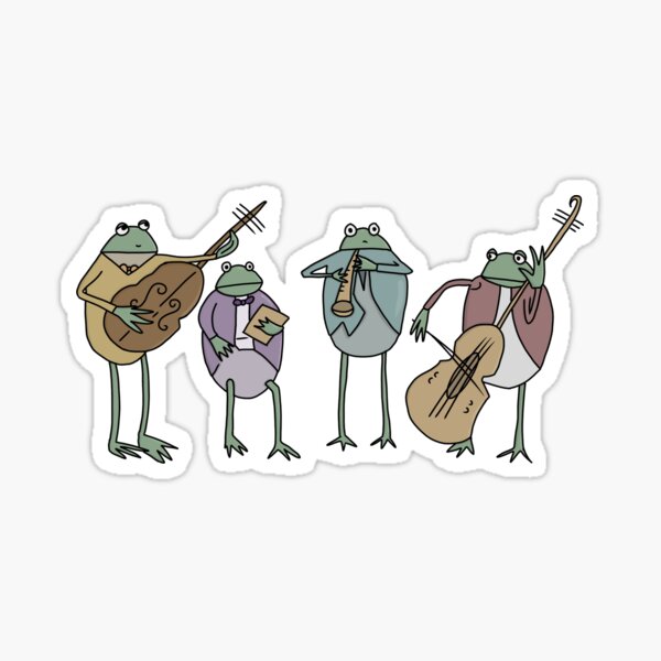 Item preview, frog mariachi band  designed and sold by kerryandzara.