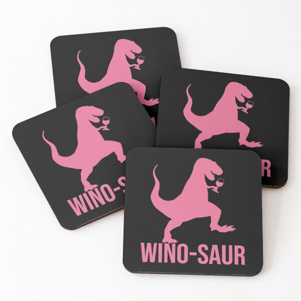 Item preview, Wino-saur - pink and black blackground designed and sold by Kinisis.