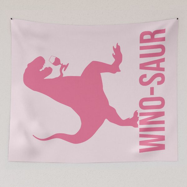 Item preview, Wino-saur - pink designed and sold by Kinisis.