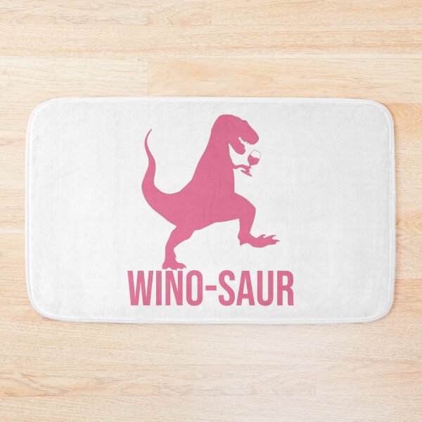 Item preview, Wino-saur - pink and white blackground designed and sold by Kinisis.