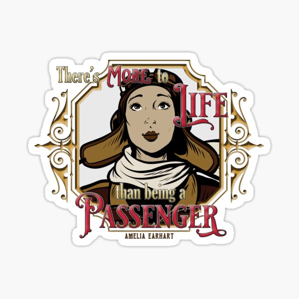There's More To Life Than Being A Passenger, wht bkd Sticker