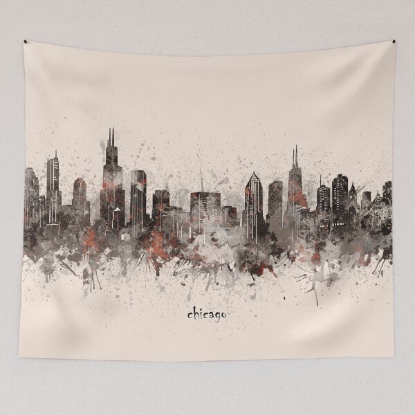 Item preview, chicago skyline designed and sold by BekimART2.