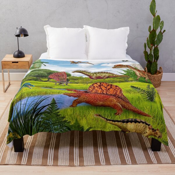 Item preview, Dinosaurs Jigsaw Puzzle Board Game print on canvas painting on wood designed and sold by Anaconda23.