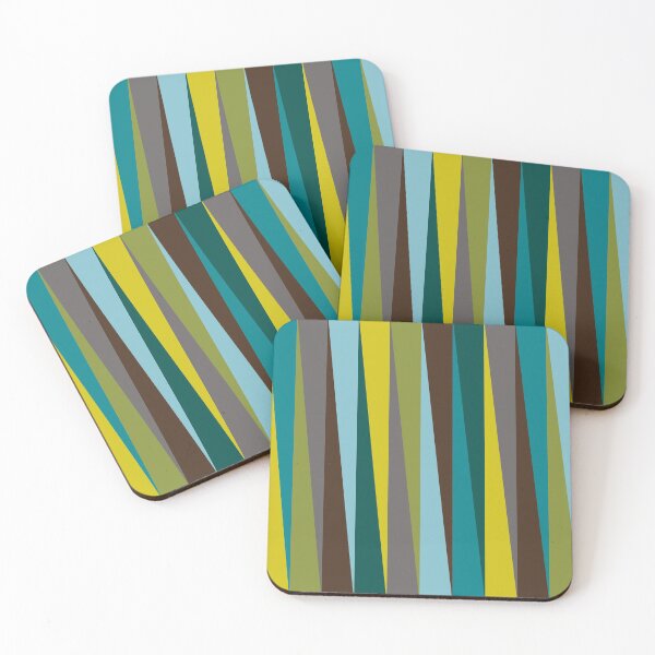 Item preview, Slanted Stripes / Geometric Print in Bold Palette designed and sold by brotherinas.